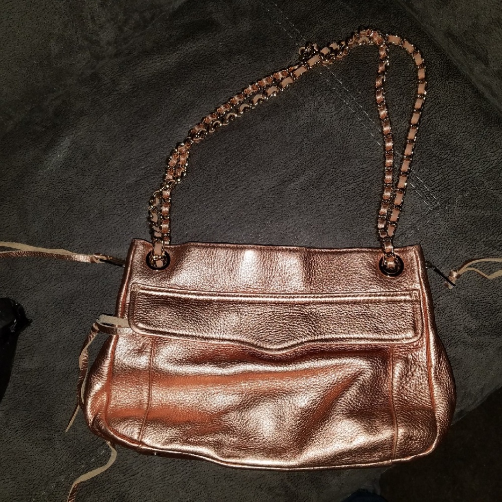 Rebecca Minkoff Swing Bag Rose Gold Metallic